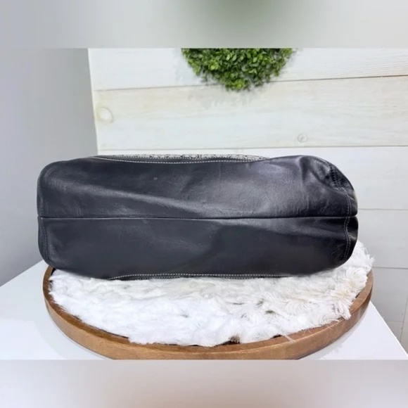 Coach SoHo Signature Micro C Black and Gray Satchel Tote - Picture 4 of 14